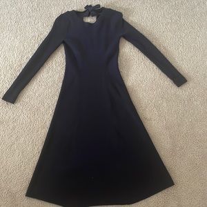 Navy midi dress